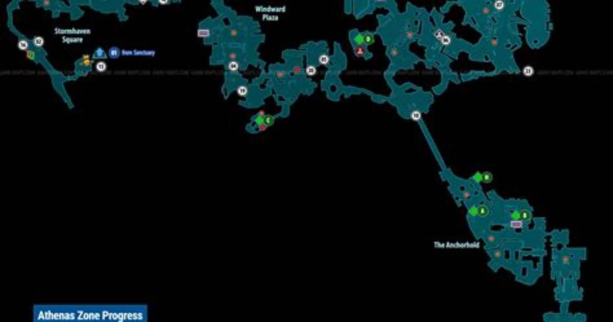 Athenas Map for Borderlands 3