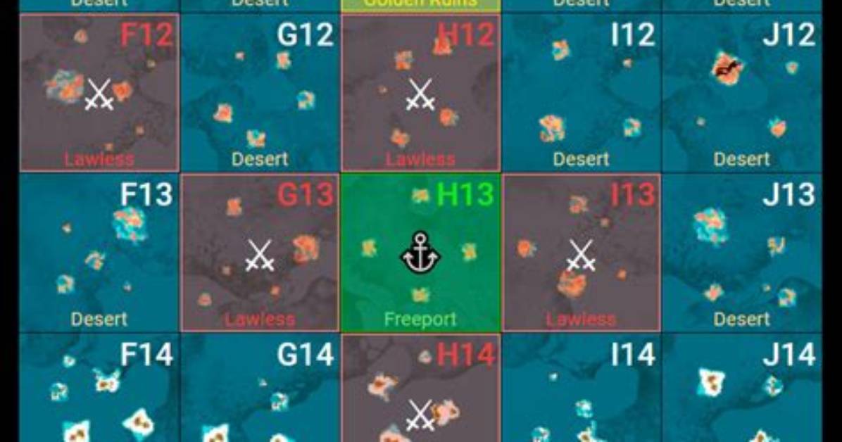 Atlas Mmo South Central Zones Game Map