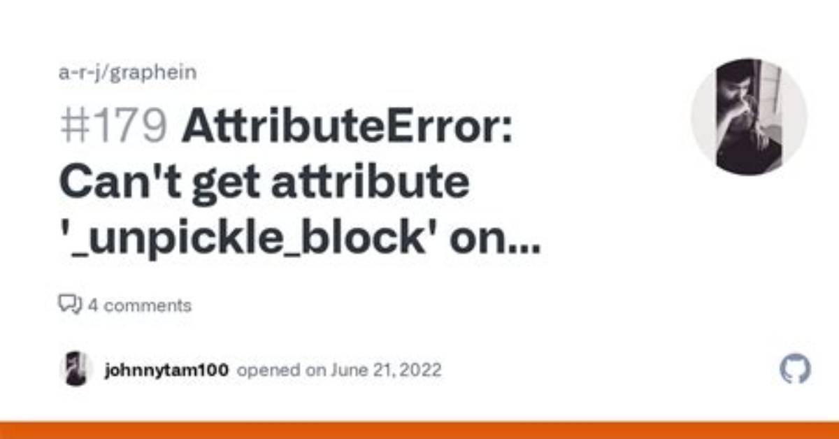 Attributeerror: Can't Get Attribute 'New_Block' On