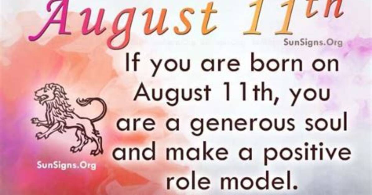 August 11 Famous Birthdays - Sunsigns. Org
