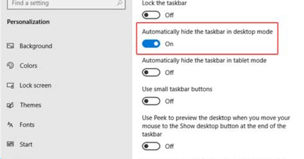 Auto-Hide Taskbar in Chrome