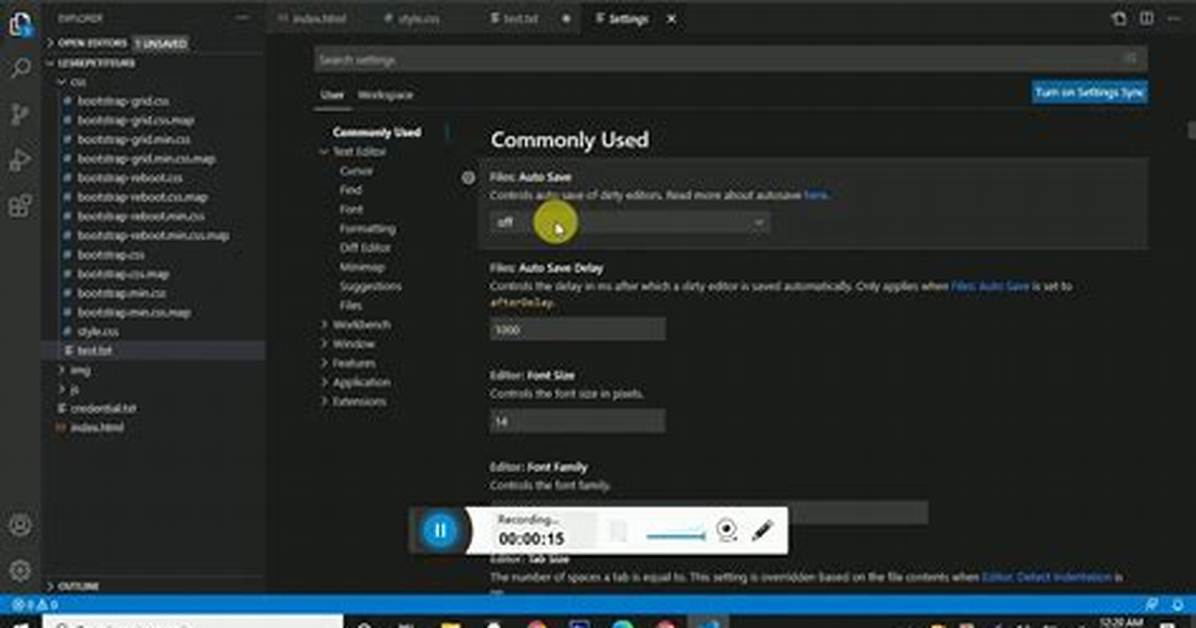 Auto-Saving Files Upon Changes with Vscode