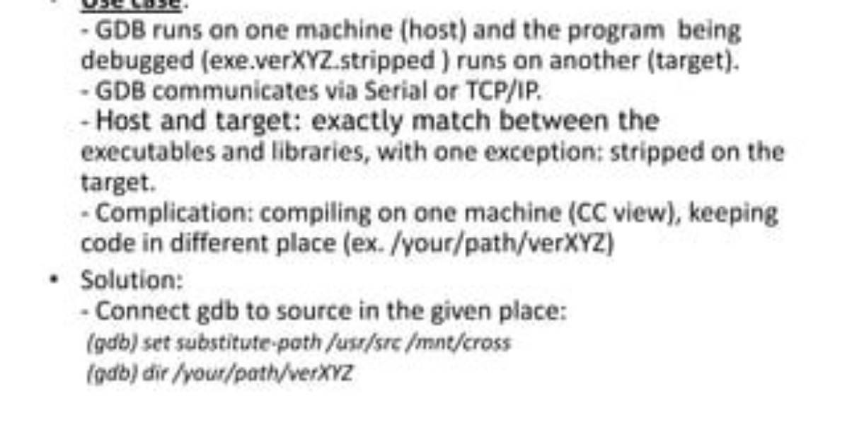 Automatic Debugging with Gdb