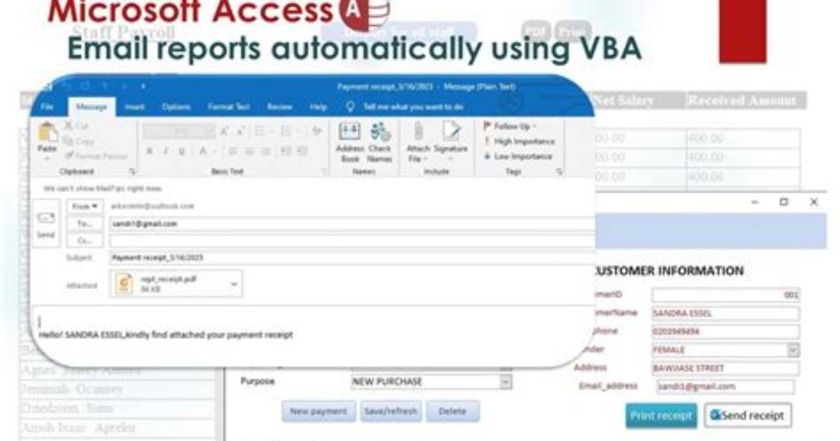 Automatically Email Reports from Access