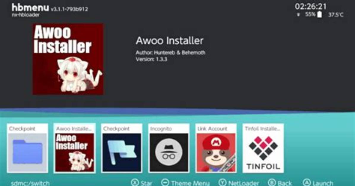 Awoo Installer Switch - Gamebrew