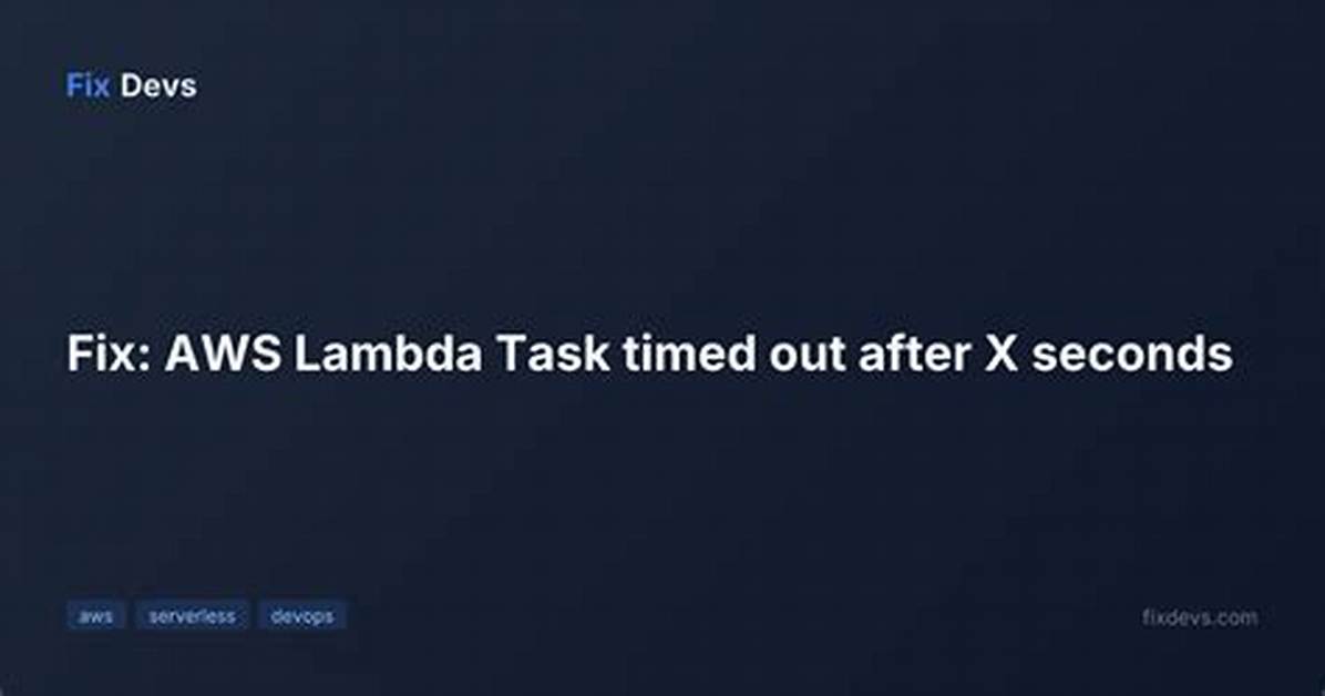 Aws Lambda "Errormessage": Task Timed out After 3.00 Seconds