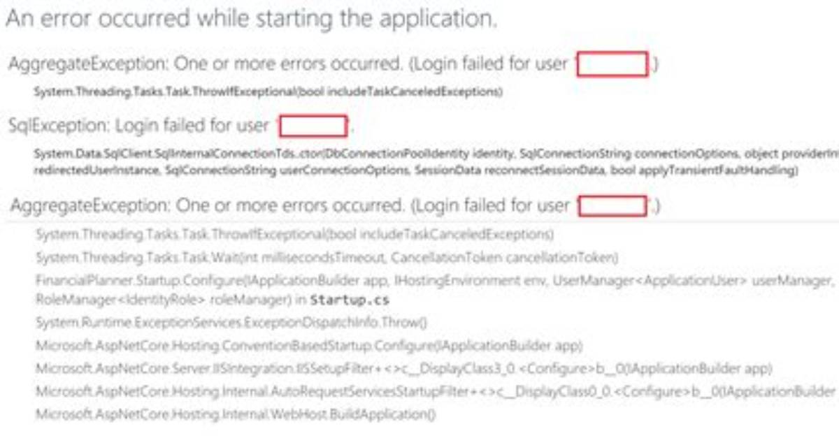 Azure: Login Failed for User