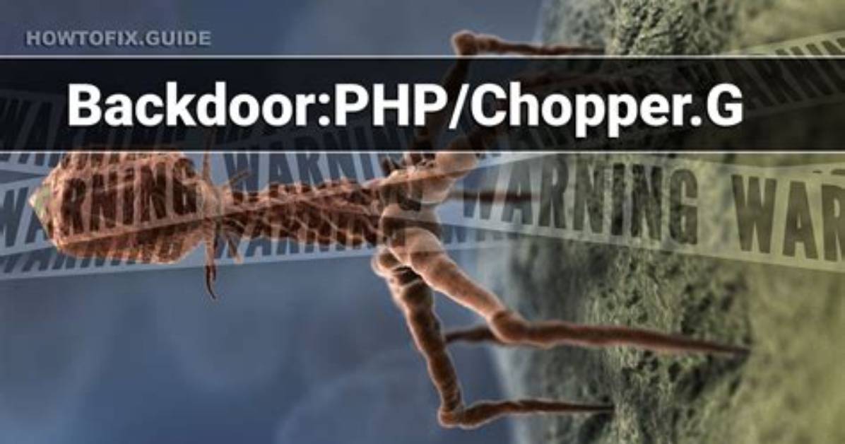 Backdoor: Php/Chopper. G — Virus Removal Guide