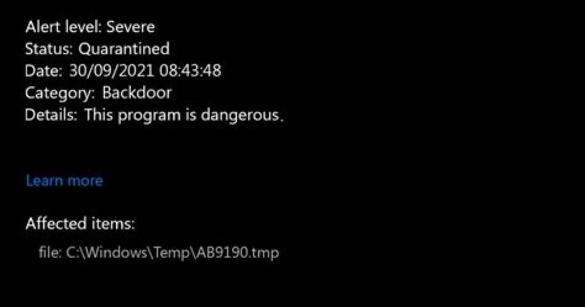 Backdoor: Powershell/Shaningning. a — Virus Removal Guide