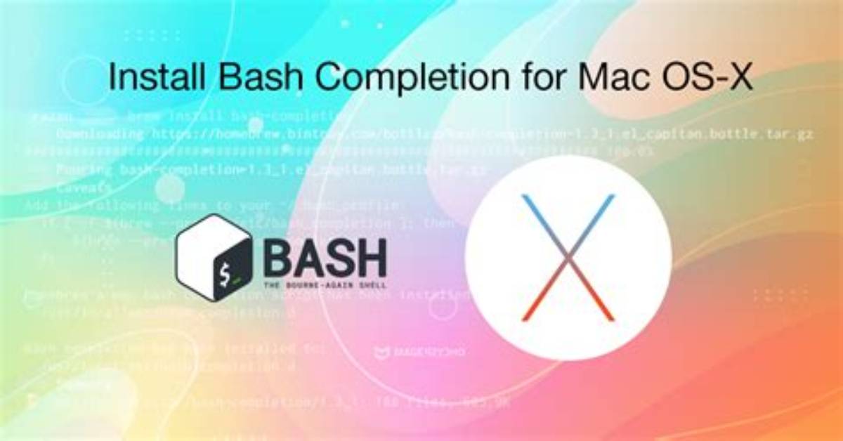 Bash Completion for Commands in Mac Os X