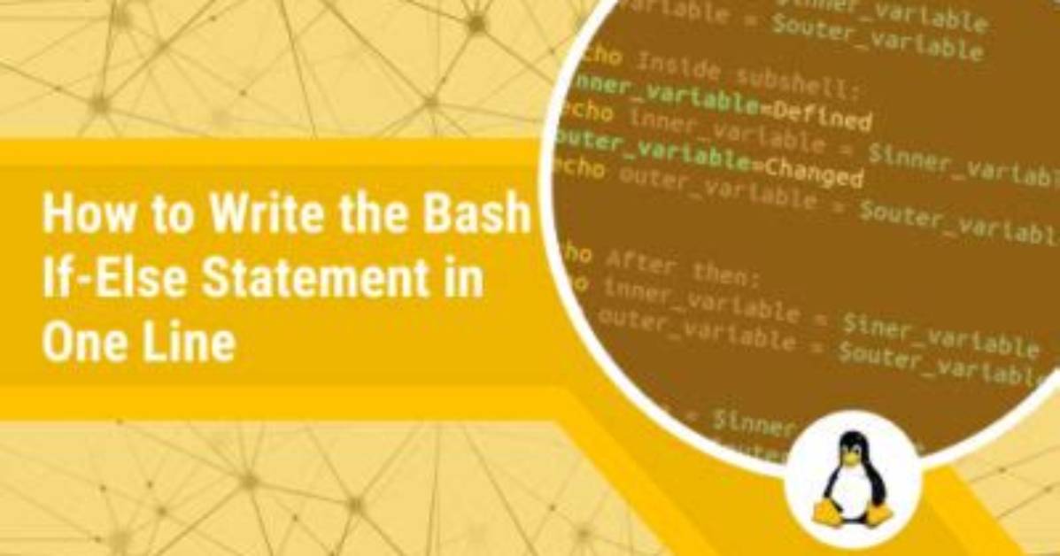 Bash: If/Else Statement in One Line