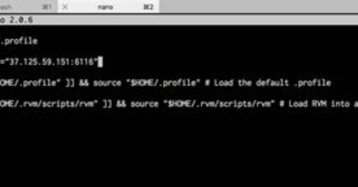 . Bash_Profile Not Working