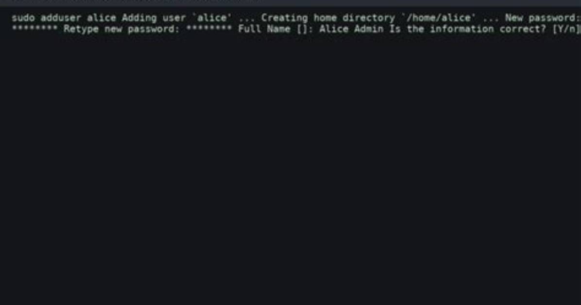 Bash Shell Automatically Creating User - Adduser