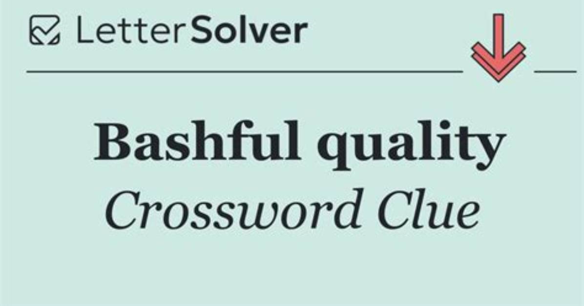 Bashful Pal Crossword Clue and Answer