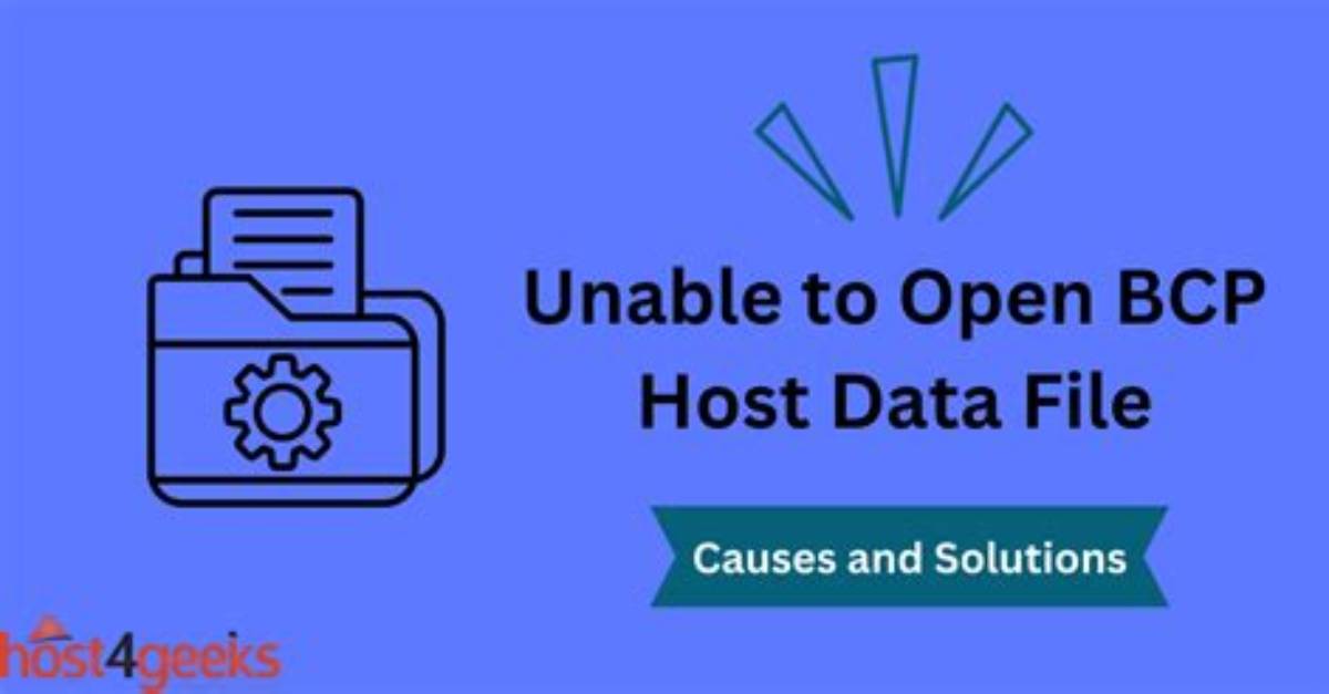 Bcp Error "Unable to Open Bcp Host Data-File"
