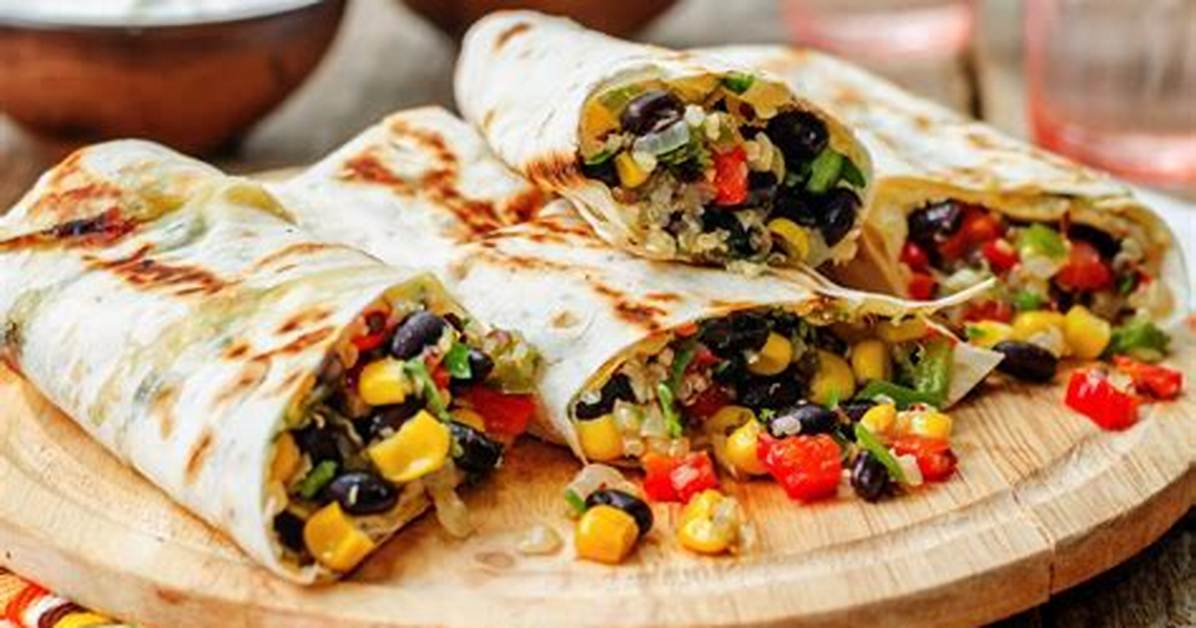 Bean and Vegetable Burritos