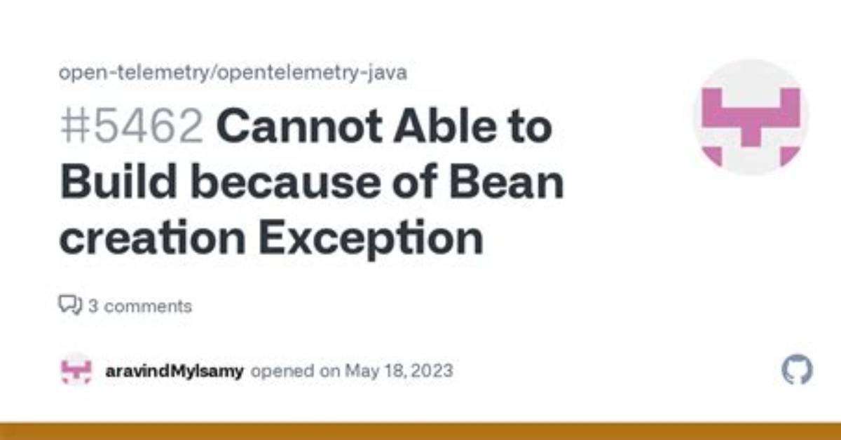 Bean Creation Error When Starting Spring Boot Application