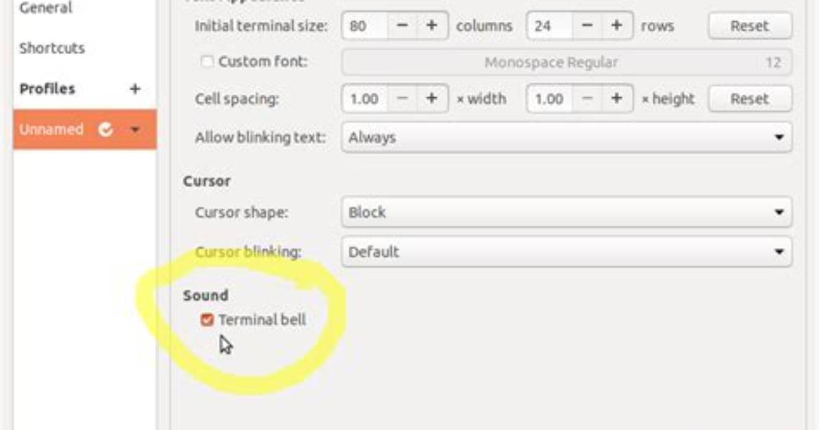 Beep in Shell Script Not Working?