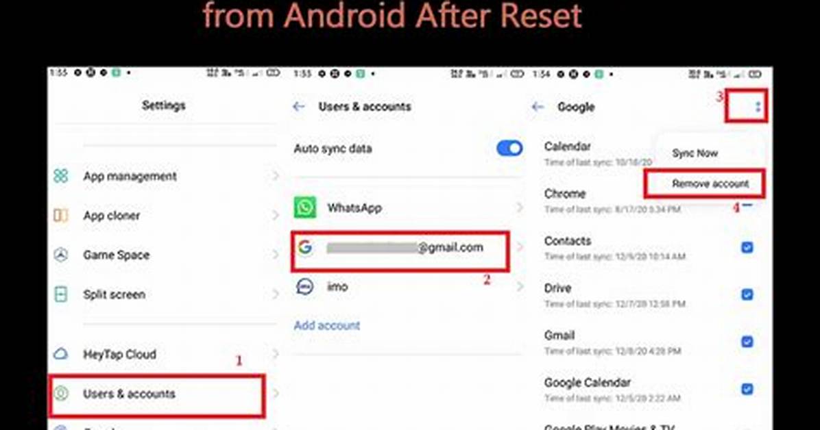 Best Answer: Can I Delete Previously Synced Google Account After Reset Android?