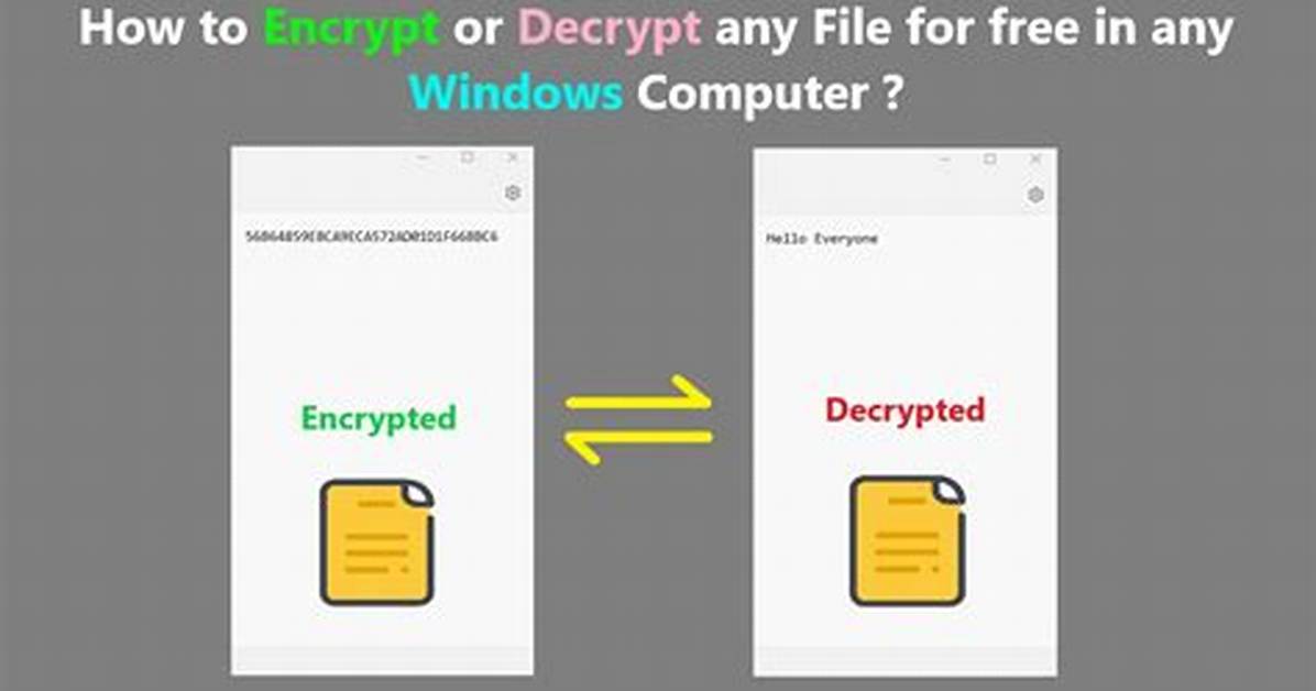Best Answer: How Do I Decrypt Files Without a Certificate Windows 7?