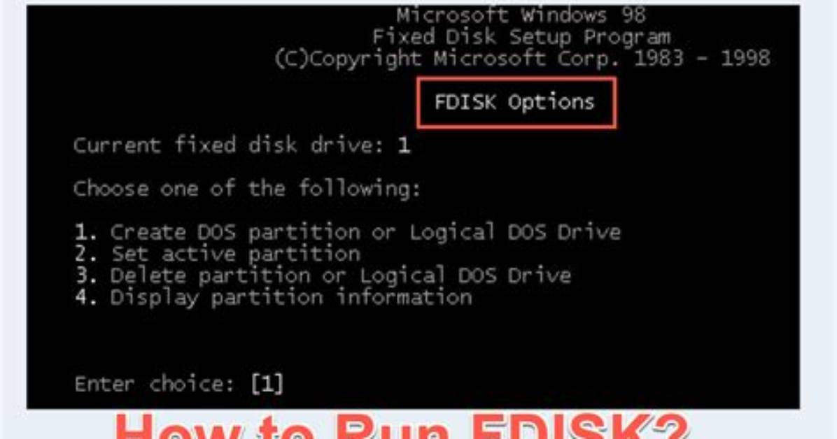 Best Answer: How Do I Run Fdisk in Windows 10?