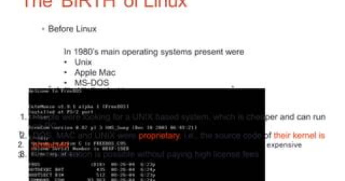 Best Answer: What Came Before Linux?