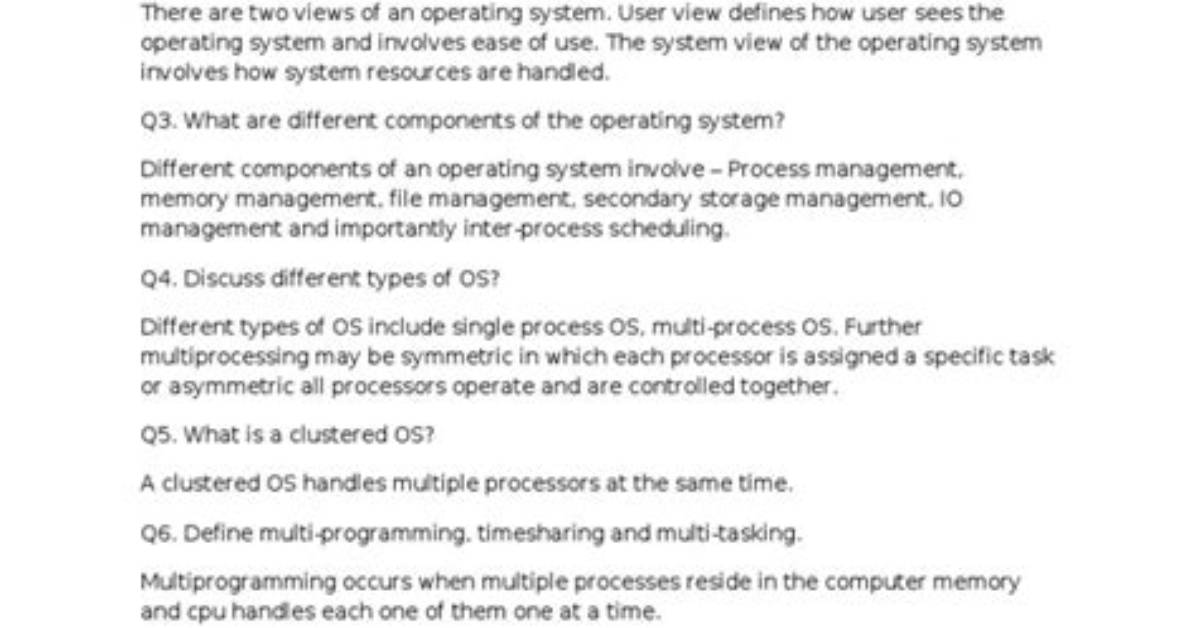 Best Answer: What Is an Operating System and Its Features?