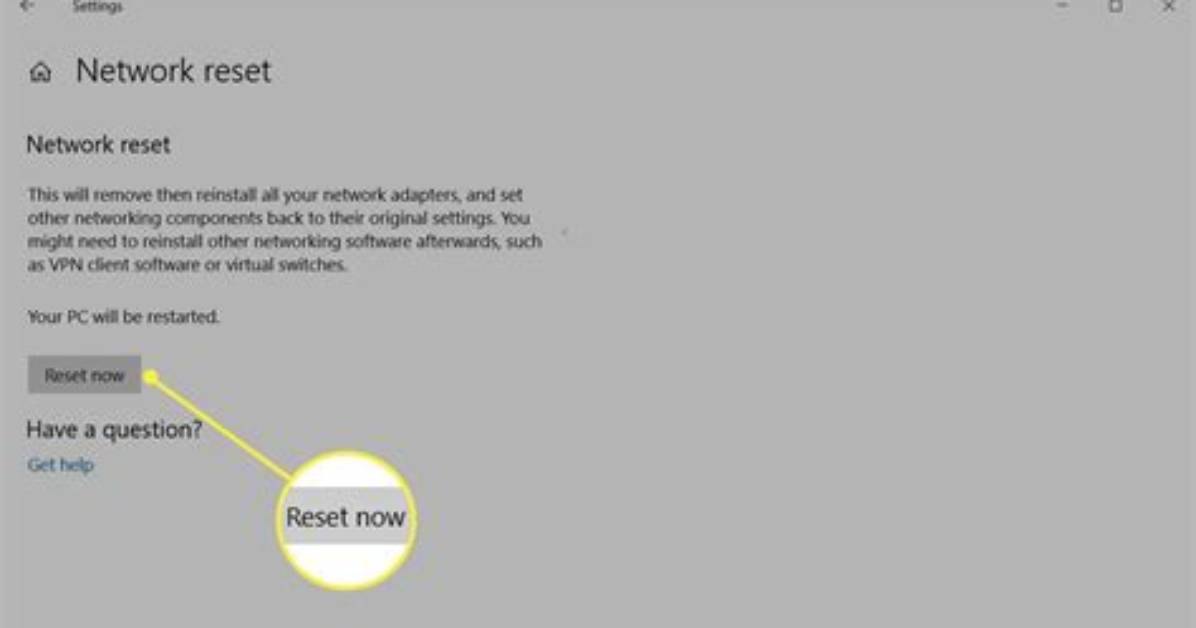 Best Answer: What Is Network Reset Windows 10?