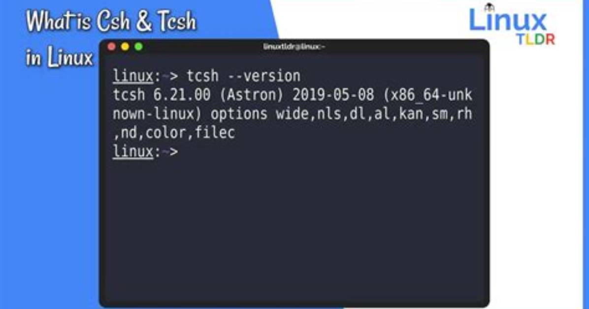 Best Answer: What Is Tcsh Shell Linux?