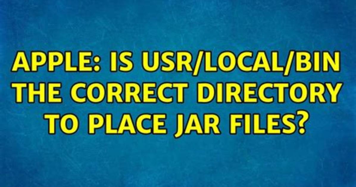 Best Answer: What Is Usr Local Bin Linux?