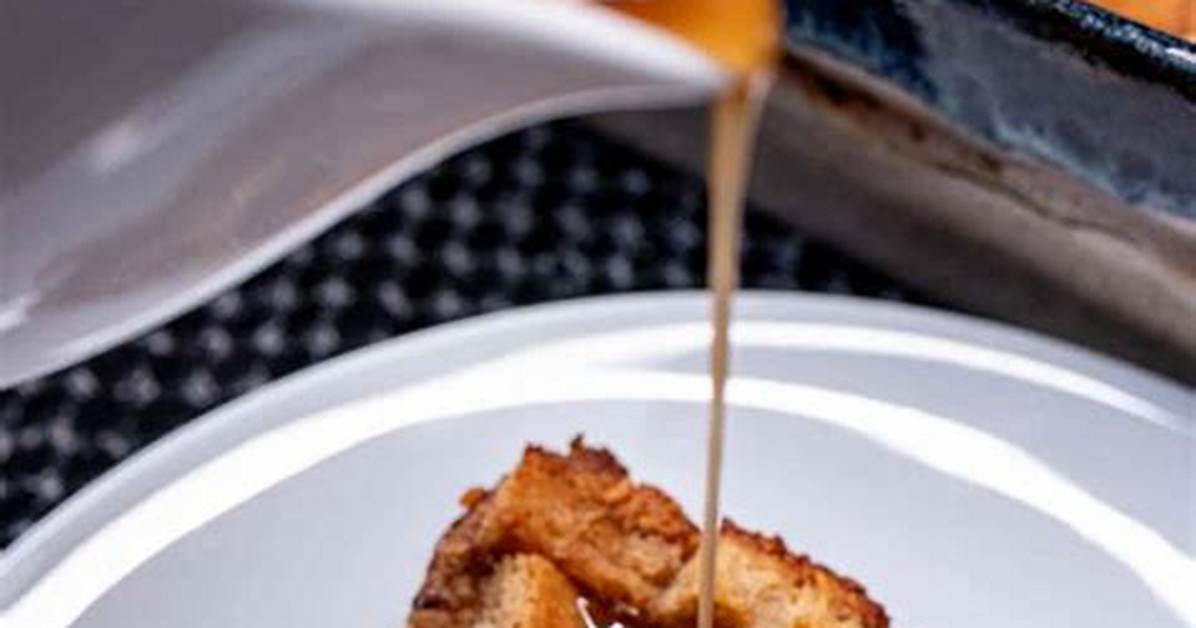 Best Brioche Bread Pudding with Bourbon-Butterscotch Sauce Recipe