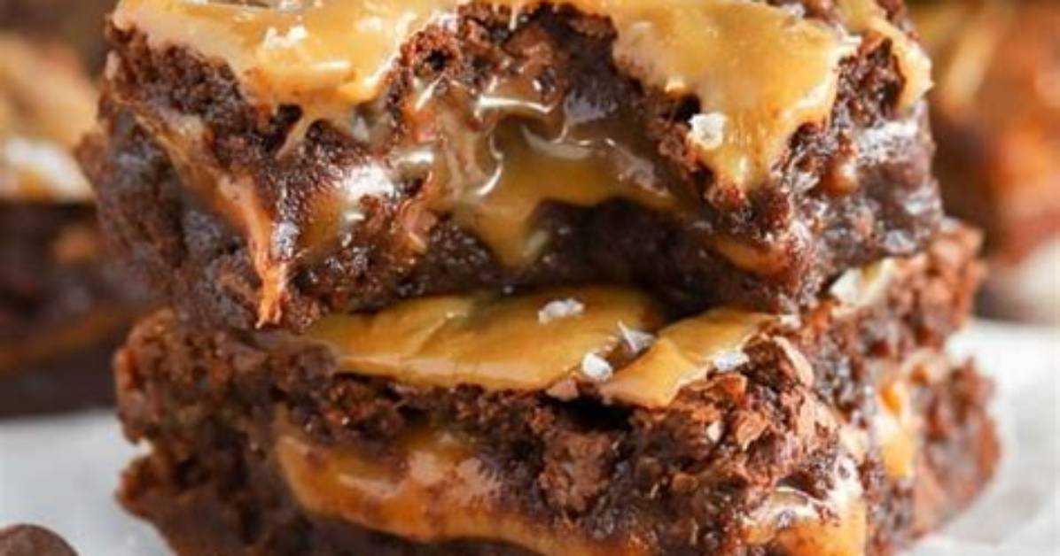 Best Caramel Brownies - Celebrating Sweets