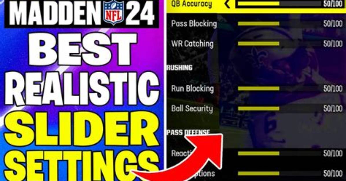 Best Madden 24 Sliders and Settings for Realistic Football