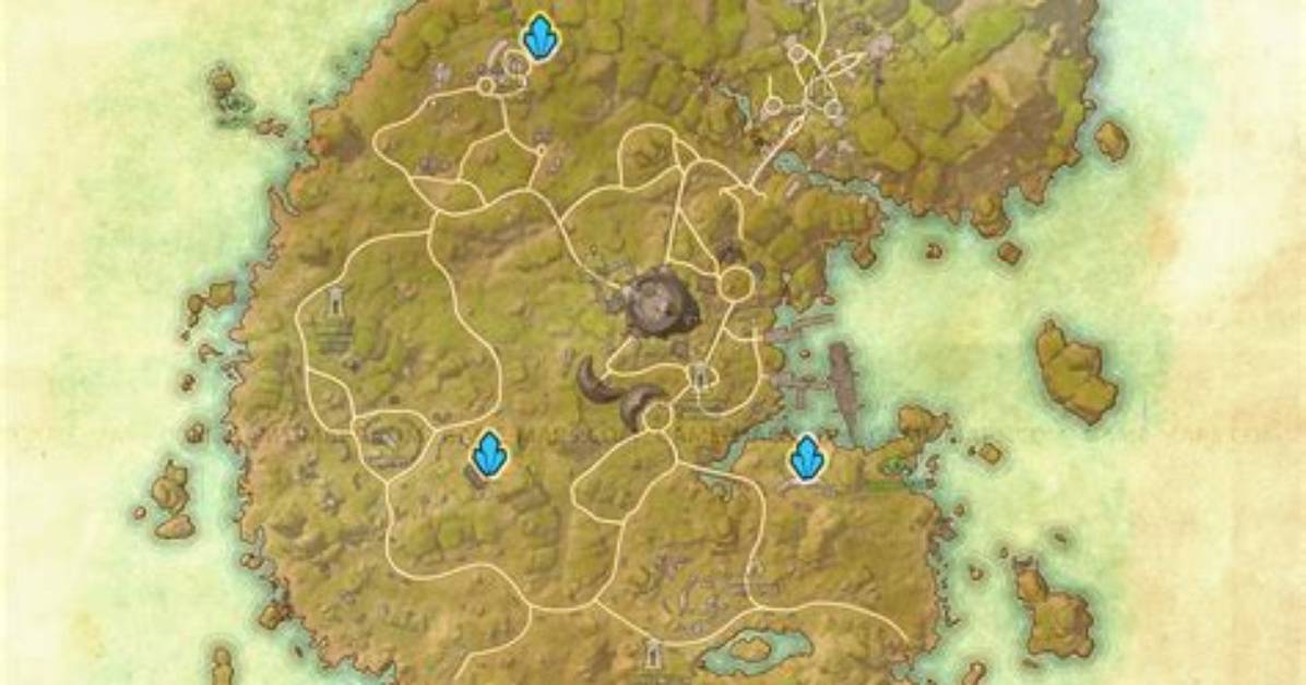 Betnikh Skyshards Location Map the Elder Scrolls Online (Eso)