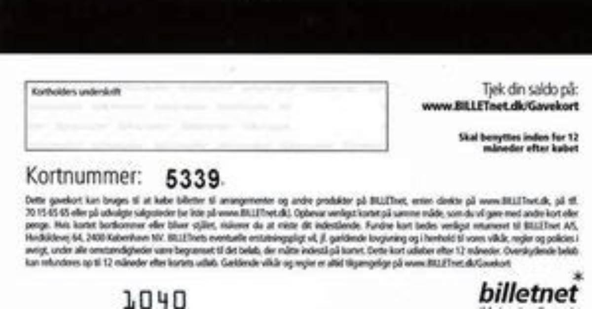 Billetnet. Dk Login Safely, Analysis & Comments