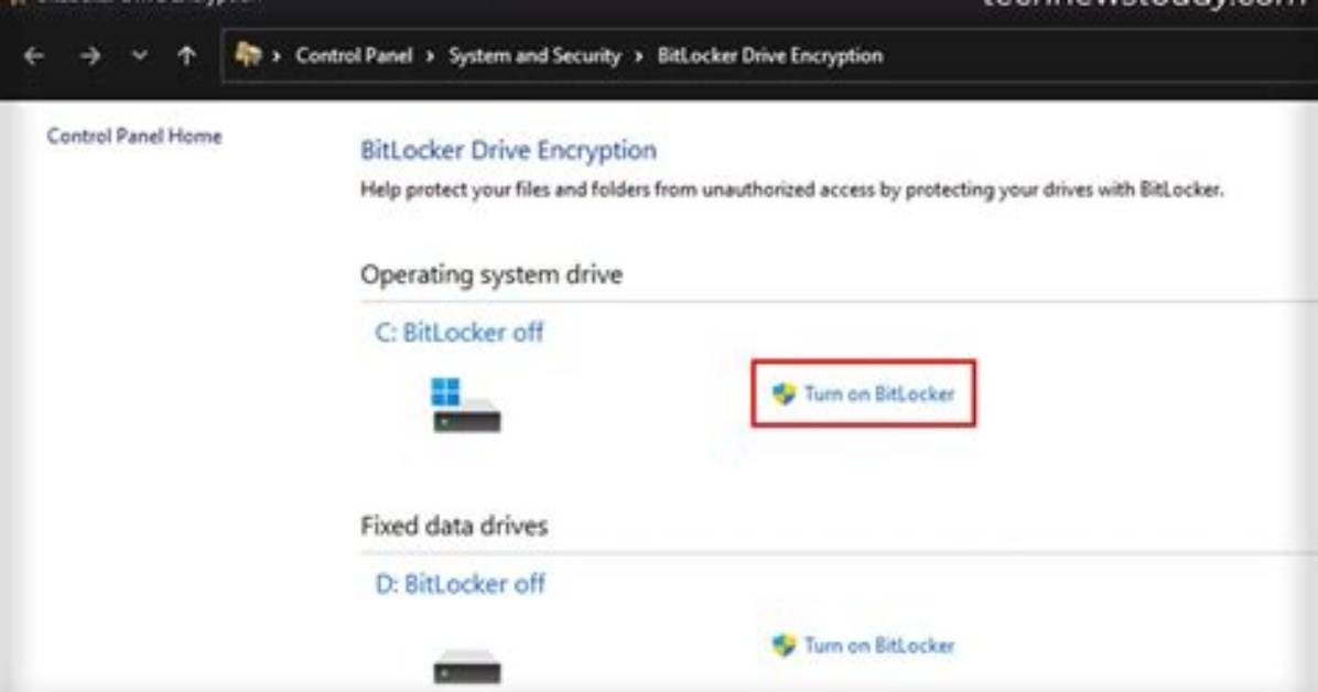 Bitlocker: Encrypt All Hard Drives