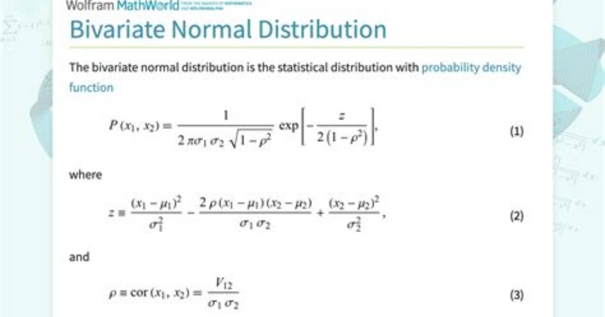 Bivariate Probability Distribution - How to Discuss