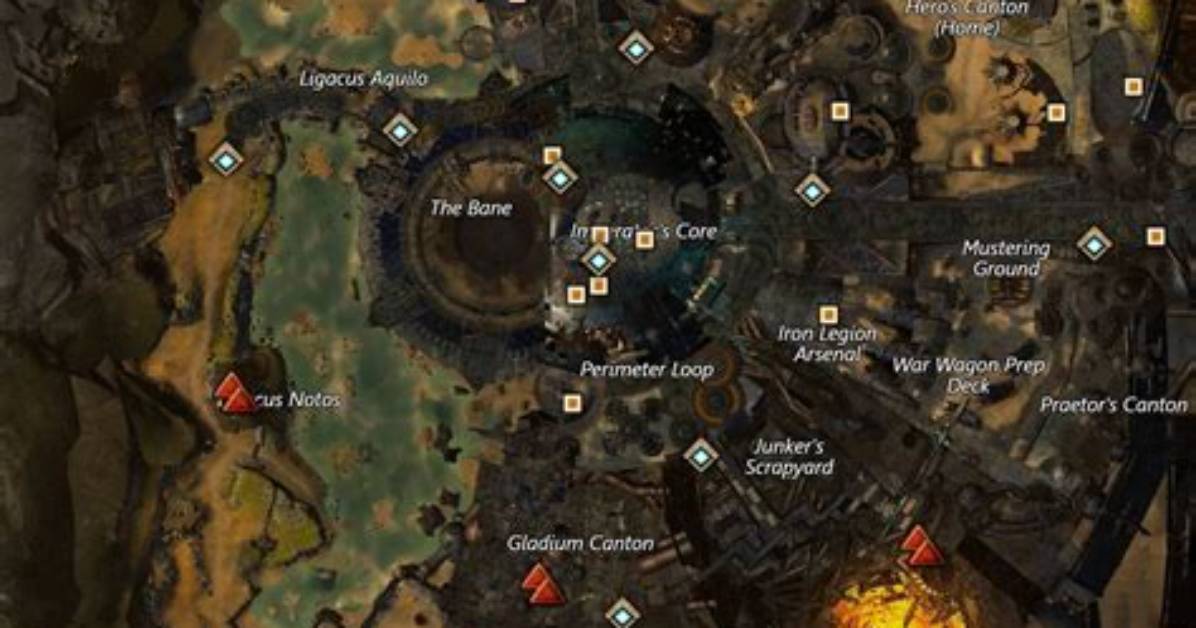 Black Citadel City Map Guild Wars 2