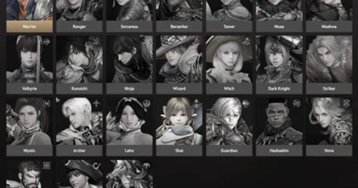 Black Desert Classes Guide - All Classes Stats, Default Weapons & Talent