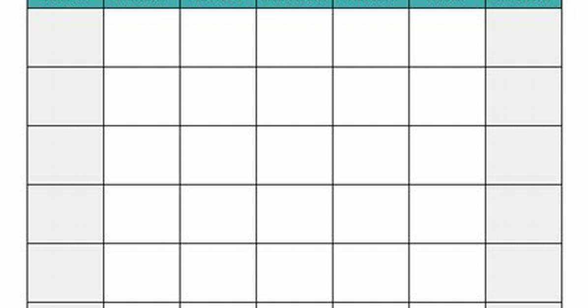 Blank Calendar