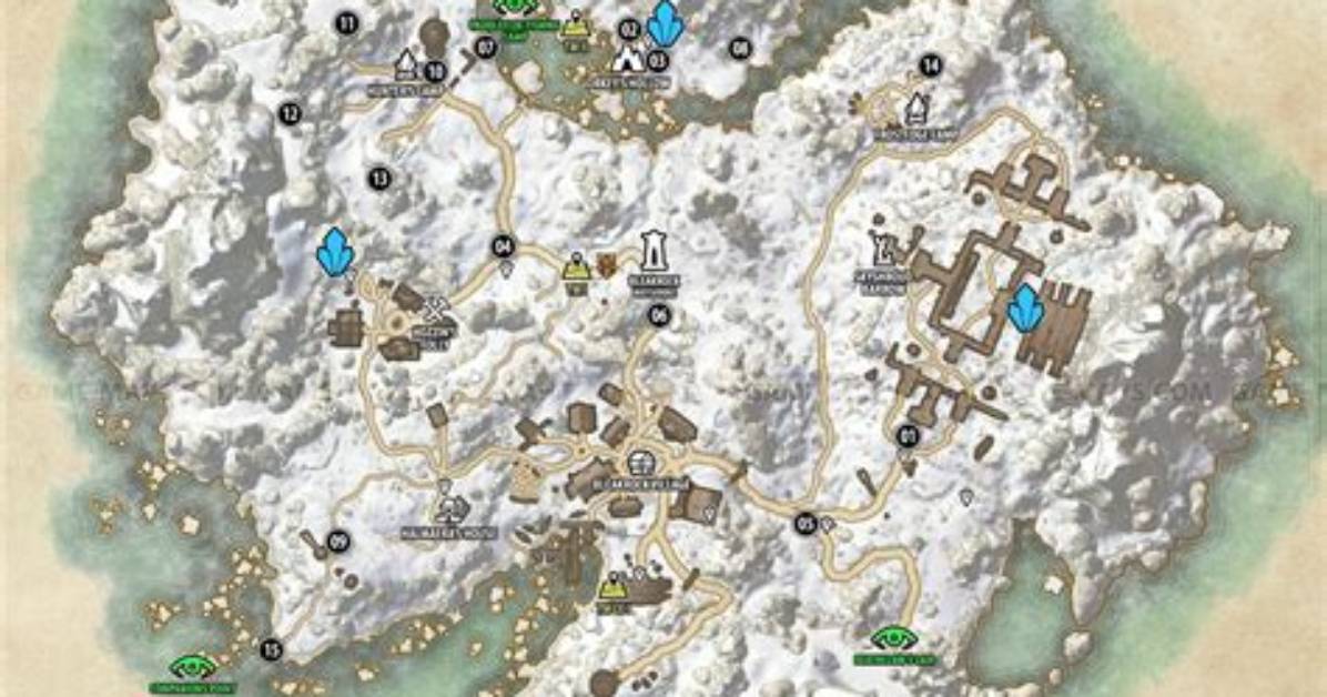 Bleakrock Isle Map - the Elder Scrolls Online (Eso)