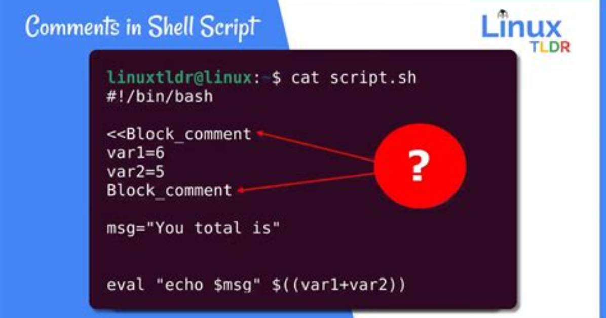 Block Comments in a Shell Script