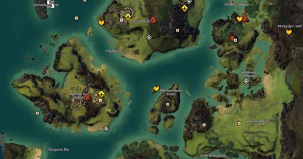 Bloodtide Coast Map Guild Wars 2