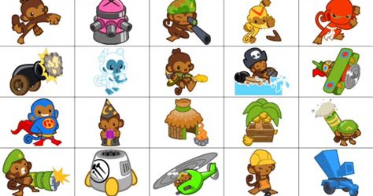 Bloons Tower Defense Characters — Printable Worksheet