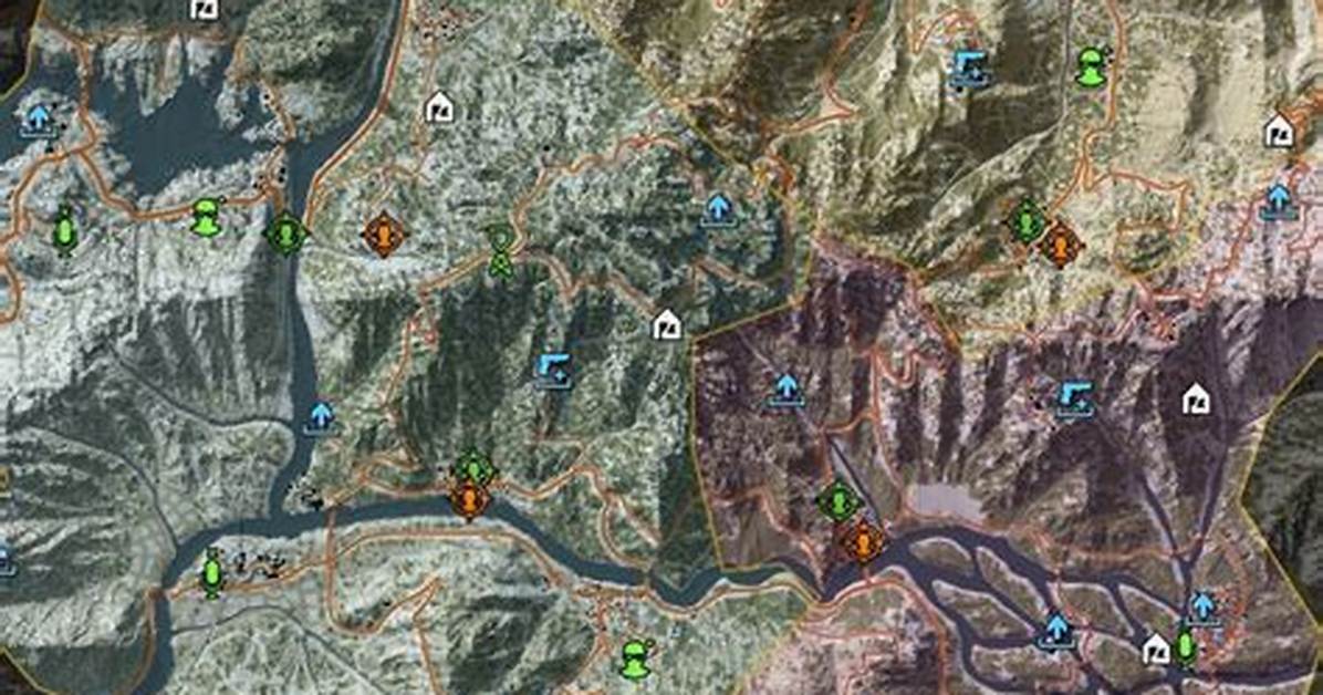 Bolivia, Fallen Ghosts, Ghost Recon: Wildlands Map