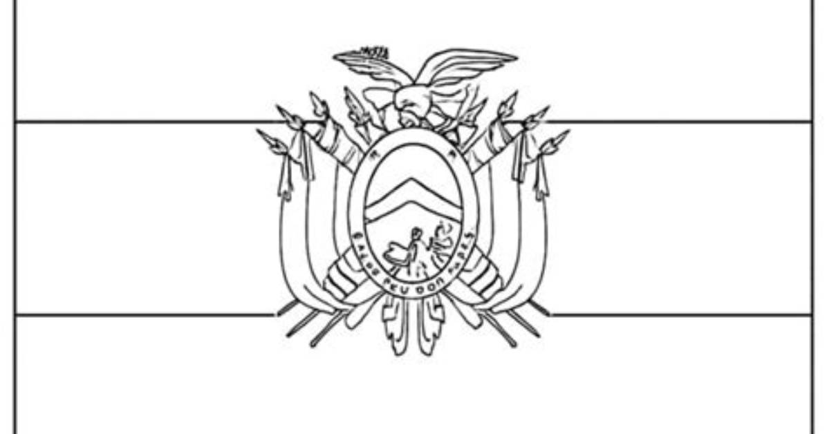Bolivia Flag — Printable Worksheet