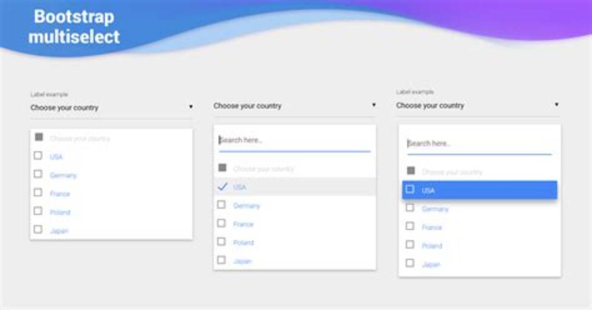 Bootstrap 4 Multiselect Dropdown