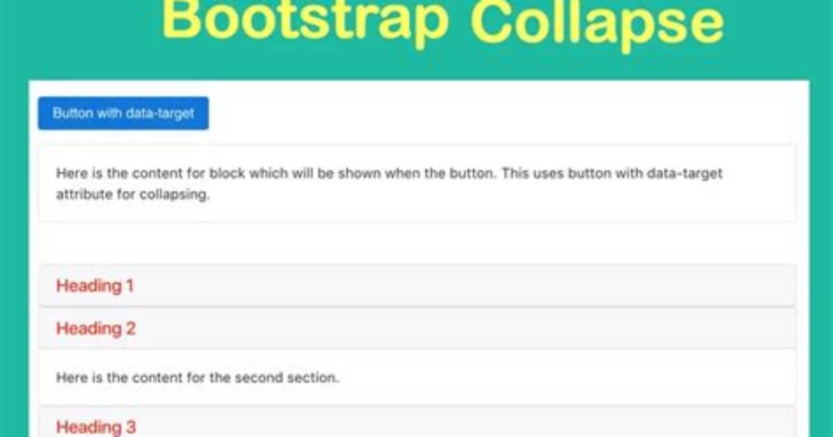 Bootstrap Collapse Not Collapsing