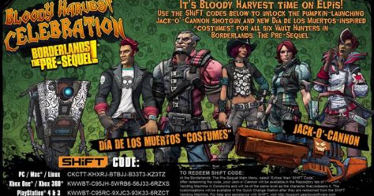 Borderlands 1 Shift Codes (June 2022)