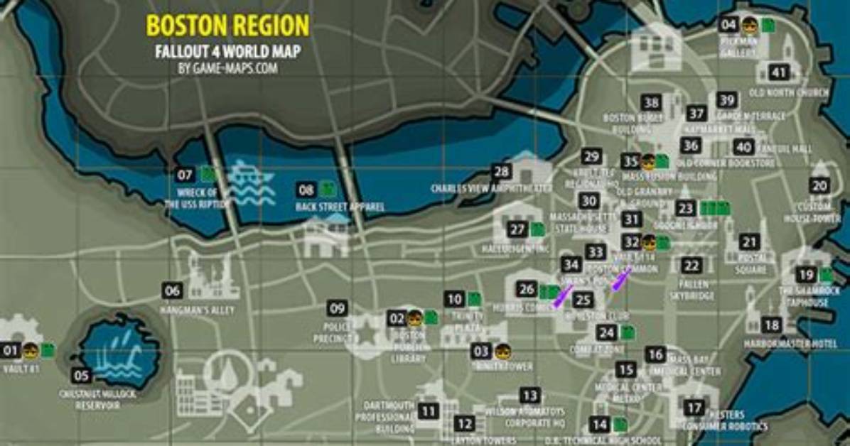 Boston Region Map Fallout 4